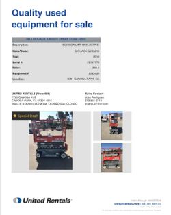 SCISSOR LIFT 19' ELECTRIC