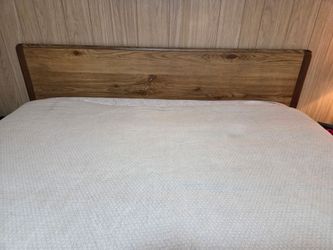 Wood Panel Bed Frame with Headboard