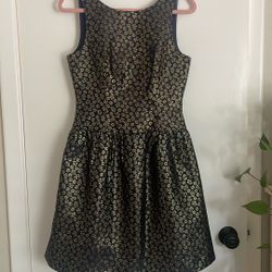 JCrew Metallic Cocktail Dress Size 4 