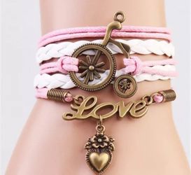 Leather style bracelet