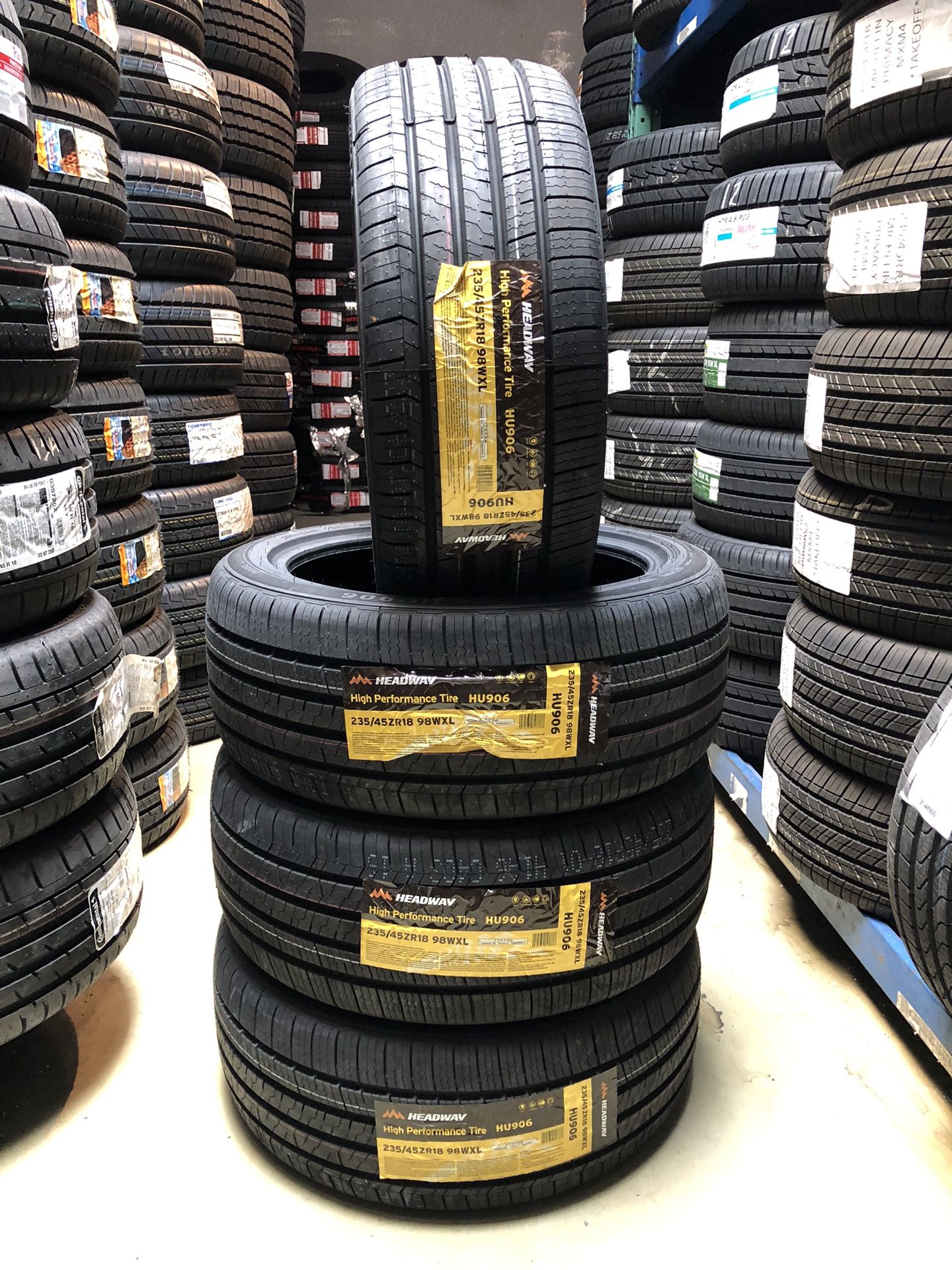 235-45-18 HEADWAY SET OF 4 TIRES FOR SALE AT SPECIAL.WE FINANCE NO CREDIT NEEDED💥