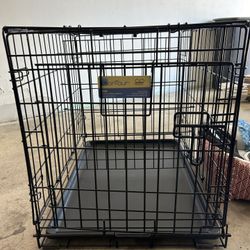 Dog Crate and Supplies