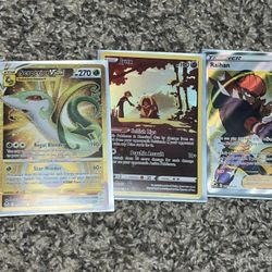 3 pokemon cards all holo