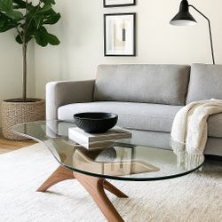 Vintage Mid-Century Modern Glass Coffee Table