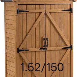 Outdoor Wood tool Shed