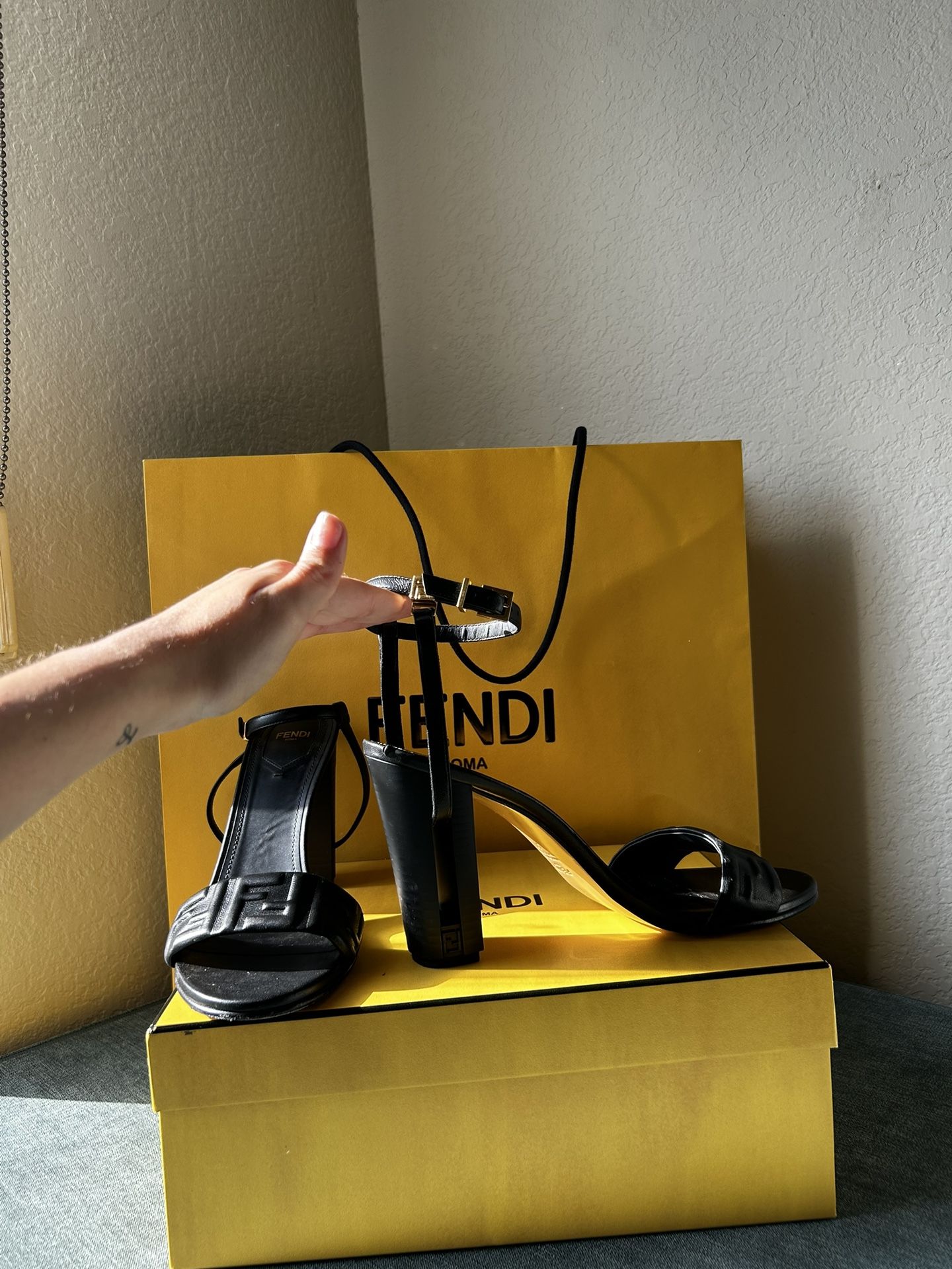 Fendi Black Heels From Vegas