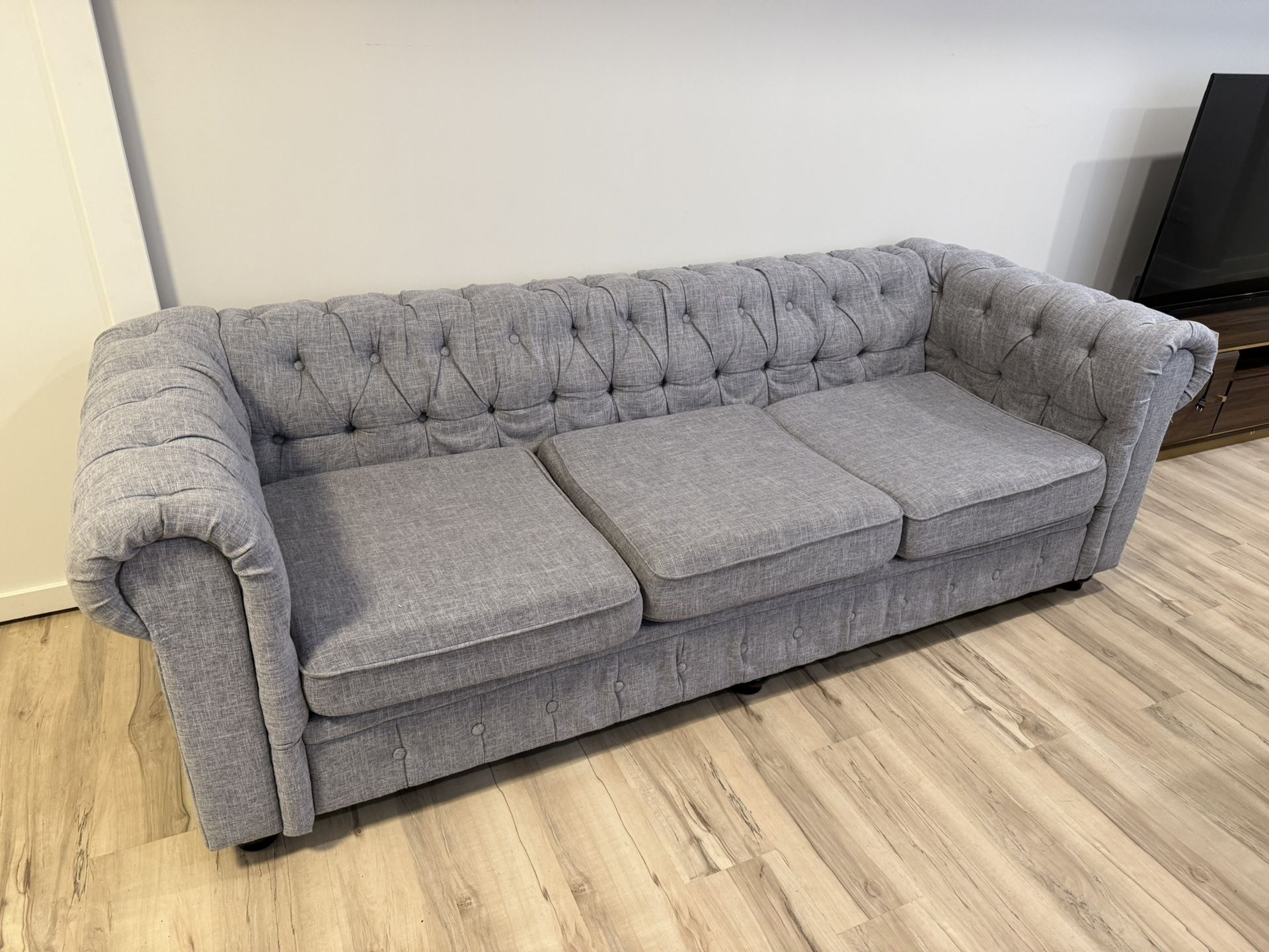 3 Seat Sofa Grey
