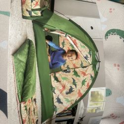 Members Mark 3-Piece Dino Slumber Set Tent, Sleeping Bag and Carry Bag $35