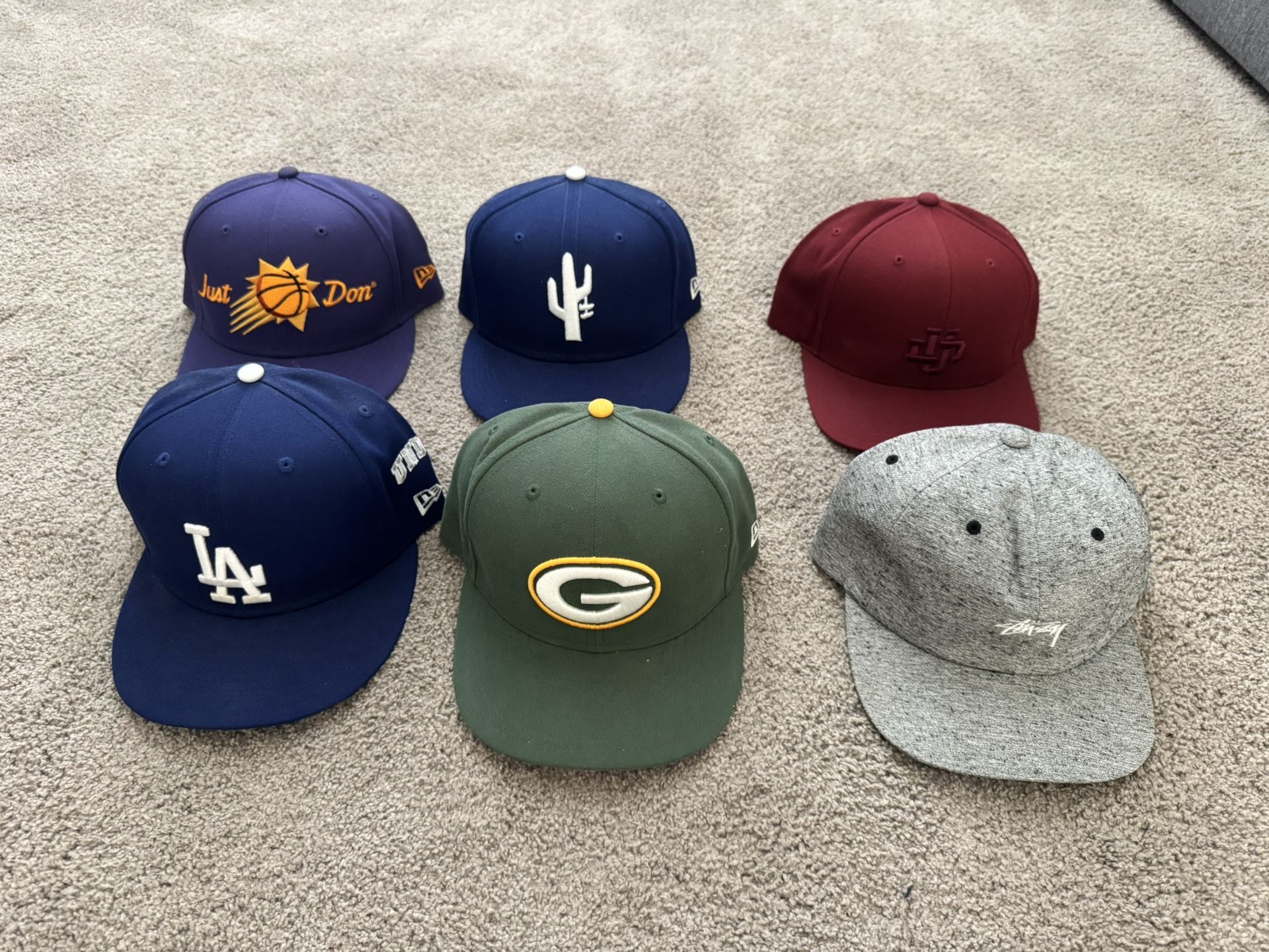 New Era Fitted Hats, Stussy, Undefeated, Dodgers Hats