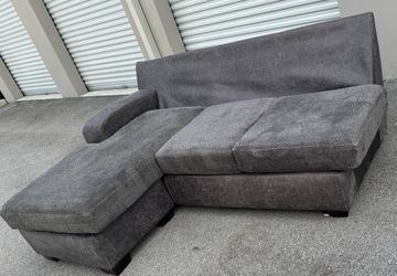 L-Shaped Gray Sofa