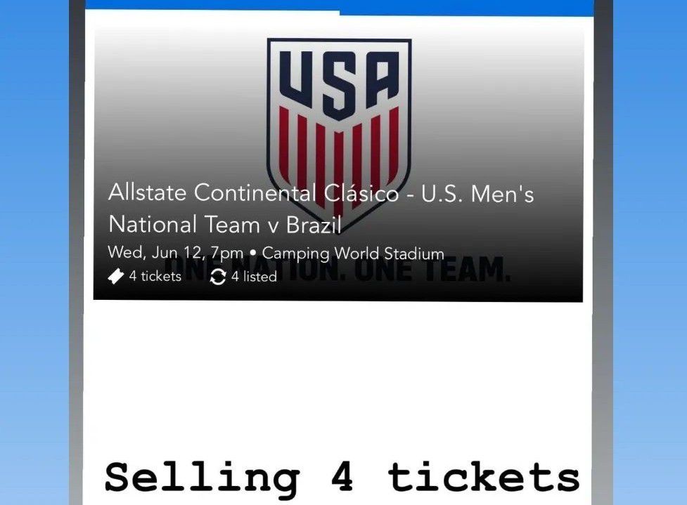 Tickets for Brazil vs USA Soccer. Friendly Game Before Copa America 