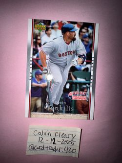 Kevin Youkilis Championship Card 