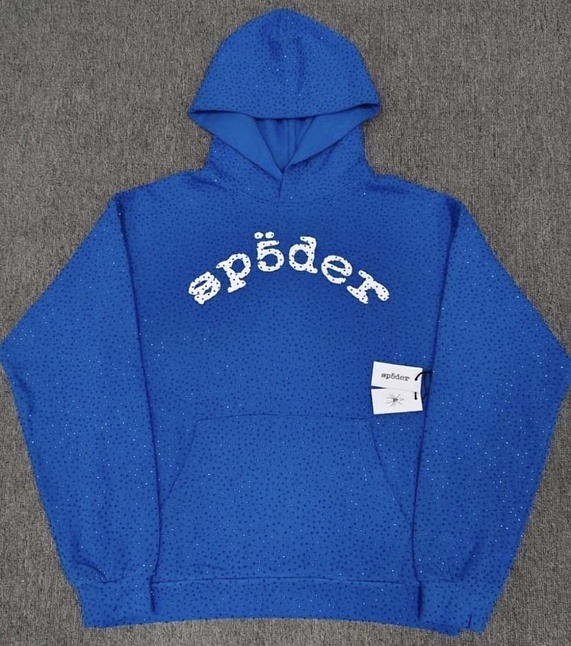 blue vvs spider hoodie