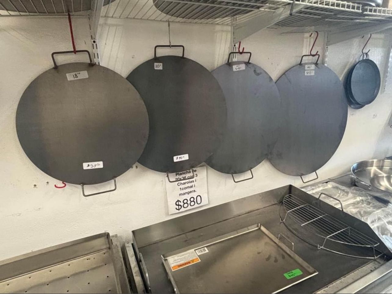 Comales Gruesos De $35-$55 Pura Chulada Para Las Gorditas, Tortillas, Huaraches, Pupusas, Arepas Exr