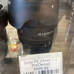 Sony FE 24mm F1.4 G Master Preowned 