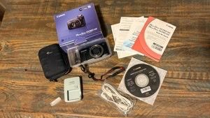 Canon PowerShot SX260 HS Digital Camera Bundle – Tested & Working – Original Box