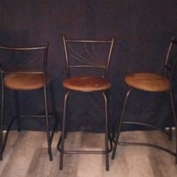 Iron Barstools  (3 Total)