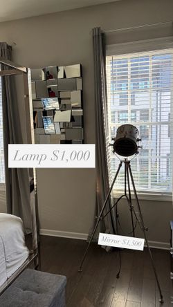 Luxury Mirror & Lamp Combo