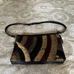 Vintage Snakeskin Woman’s Multicolor Bag