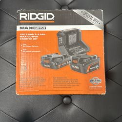 RIDGID 18V MAX OUTPUT STARTER KIT