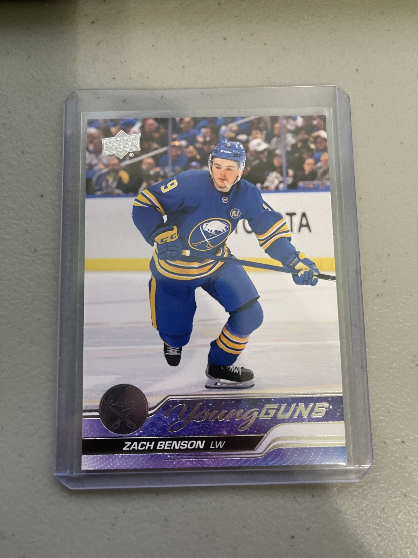 2023-2024 Upper Deck Series 2 Hockey Card Zach Benson Young Guns