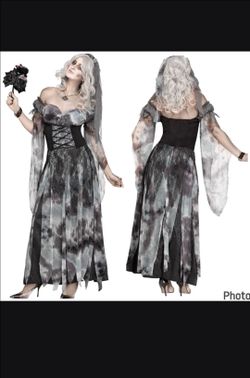Fun World Women's Cemetery Bride Adult Costume