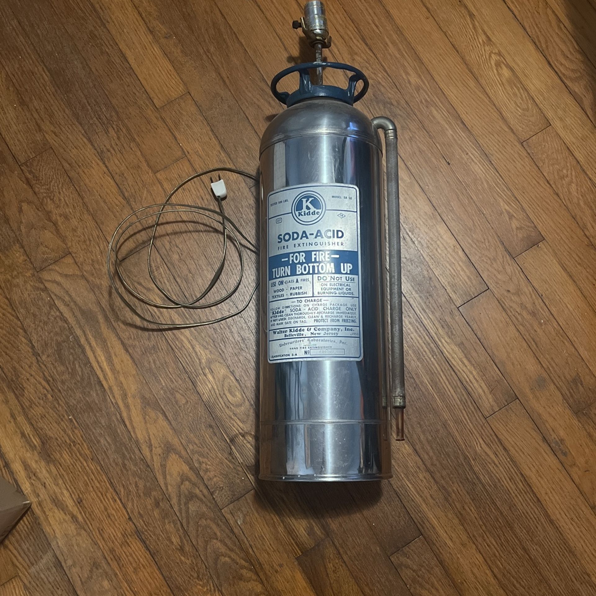 Unique Fire Extinguisher Lamp! Circa 1959