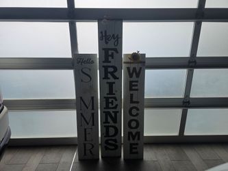 Wooden signs