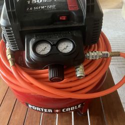 Porter cable dual port air compressor