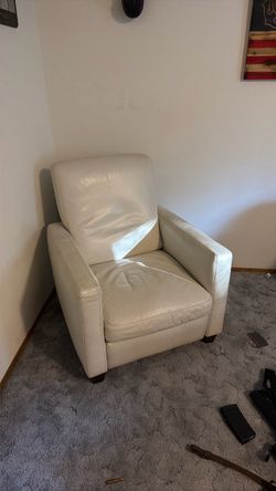 White leather chair free