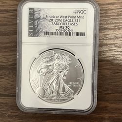 2012(W) NGC MS70 EAGLE S$1 EARLY RELEASE