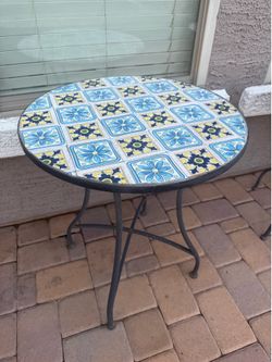 Mosaic tile table