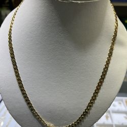 10kt Yellow Gold 22” 6mm Curb Link Chain 20.50 Grams