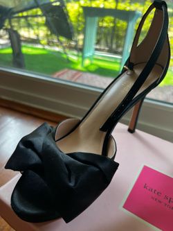 Kate Spade New York Black Bow Heels Size 7