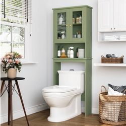 Green Over The Toilet Cabinet - SHX66