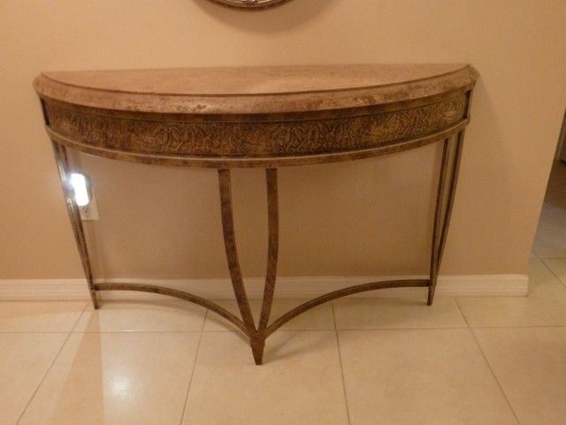 Marble Table and Consol