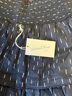 Universal Thread navy blue tiered smocked mini s