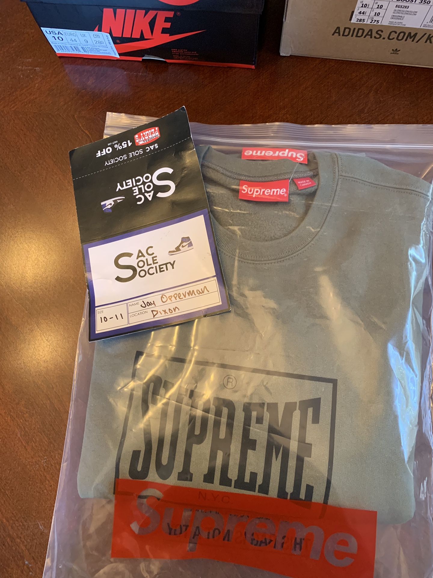 Supreme warm up Crewneck