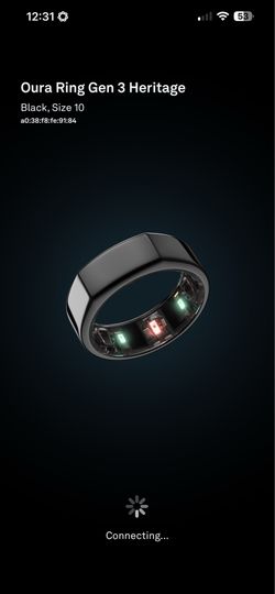 Gen 3 Oura Ring Heritage black size 10