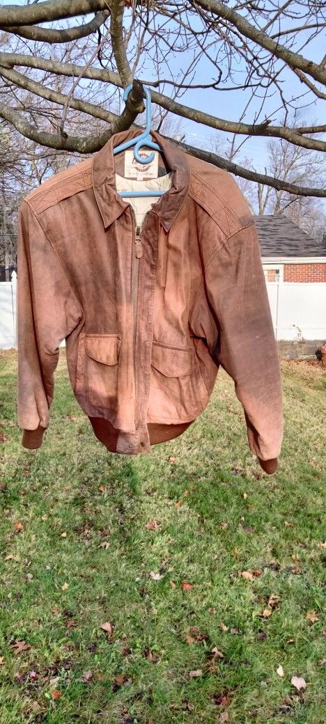Vintage Global Identity Leather Fashions Jacket