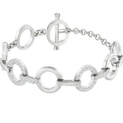 *NEW*Circle Clear Crystal Bracelet Verified Authentic