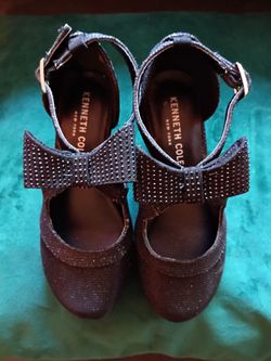 Kenneth Cole New York Dorothy Gail Girls' Shoes Size 12 Black – Excellent Condition