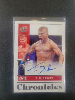 Ufc Tj Dillashaw Autograph Card Chronicles 2022 Panini 