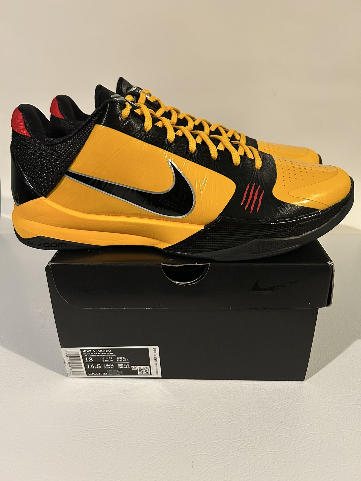 Size 13 Kobe V Bruce Lee Kobe Bruce Lee Alt Size 13 Nike Zoom Kobe V Protro Alternate  main image 4