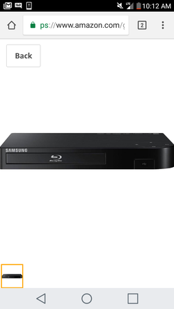Samsung Blu-ray player with remote