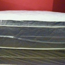 New Thick Queen Mattress And Box Spring. Delivery Is Available 