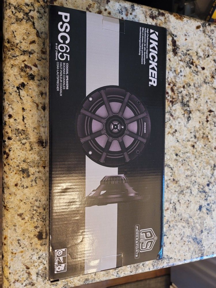 Brand new Kicker 6.5" PSC Powersport UTV Boat Marine Coax speakers