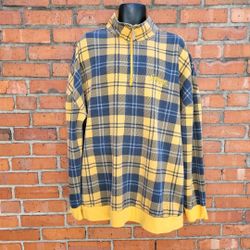 Our Universe Harry Potter Hufflepuff Quarter-Zip Sweater Mens 2X Preowned