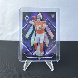 2024 Panini Phoenix Bo Nix Rookie Purple Fade #159 Denver Broncos RC QB