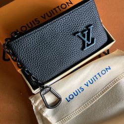 Brand New Designer Keychain Wallet LV With Box